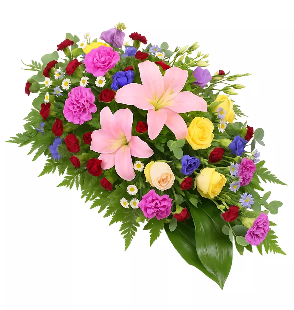 Condolences Bouquet Of Mixed Flowers