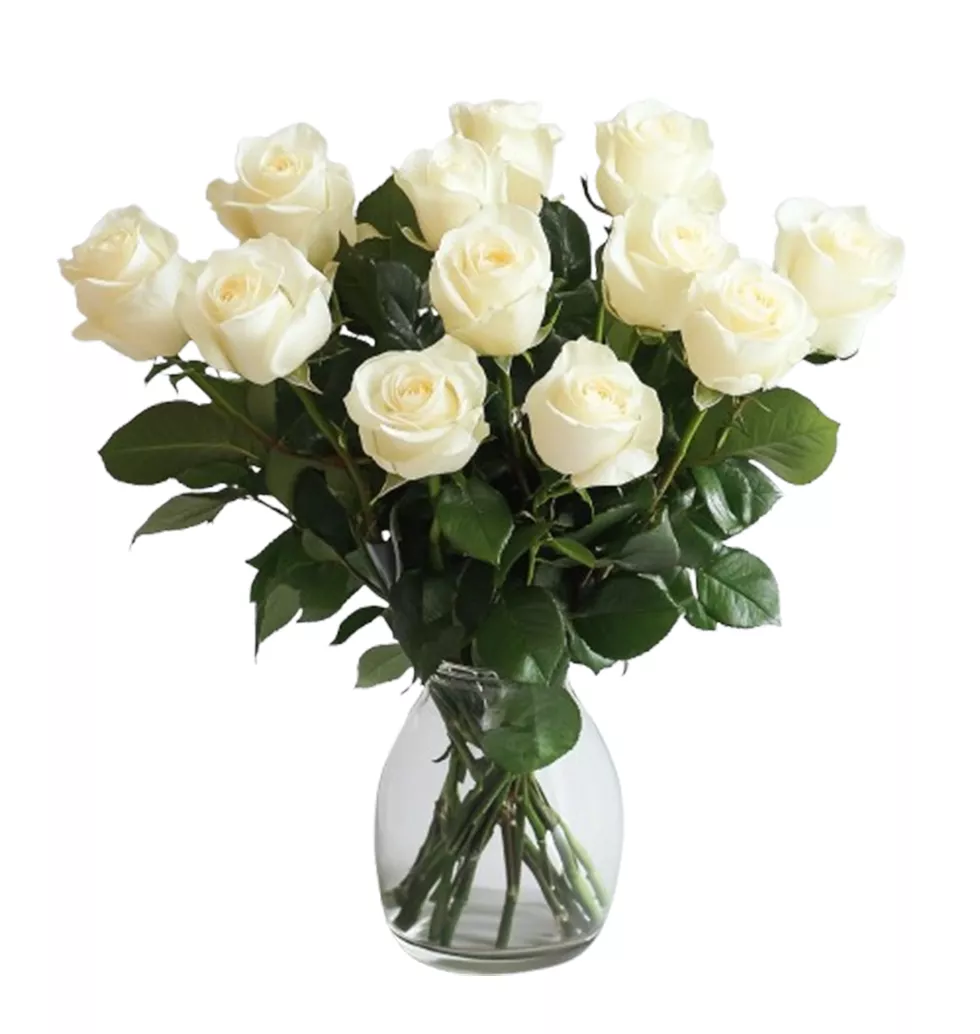 Shockingly Beautiful White Floral Arrangement