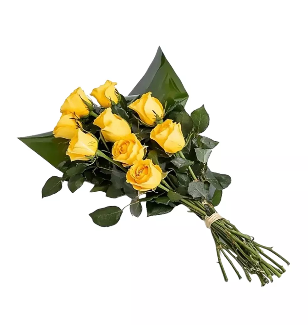 Yellow Rose Bundle For Condolences