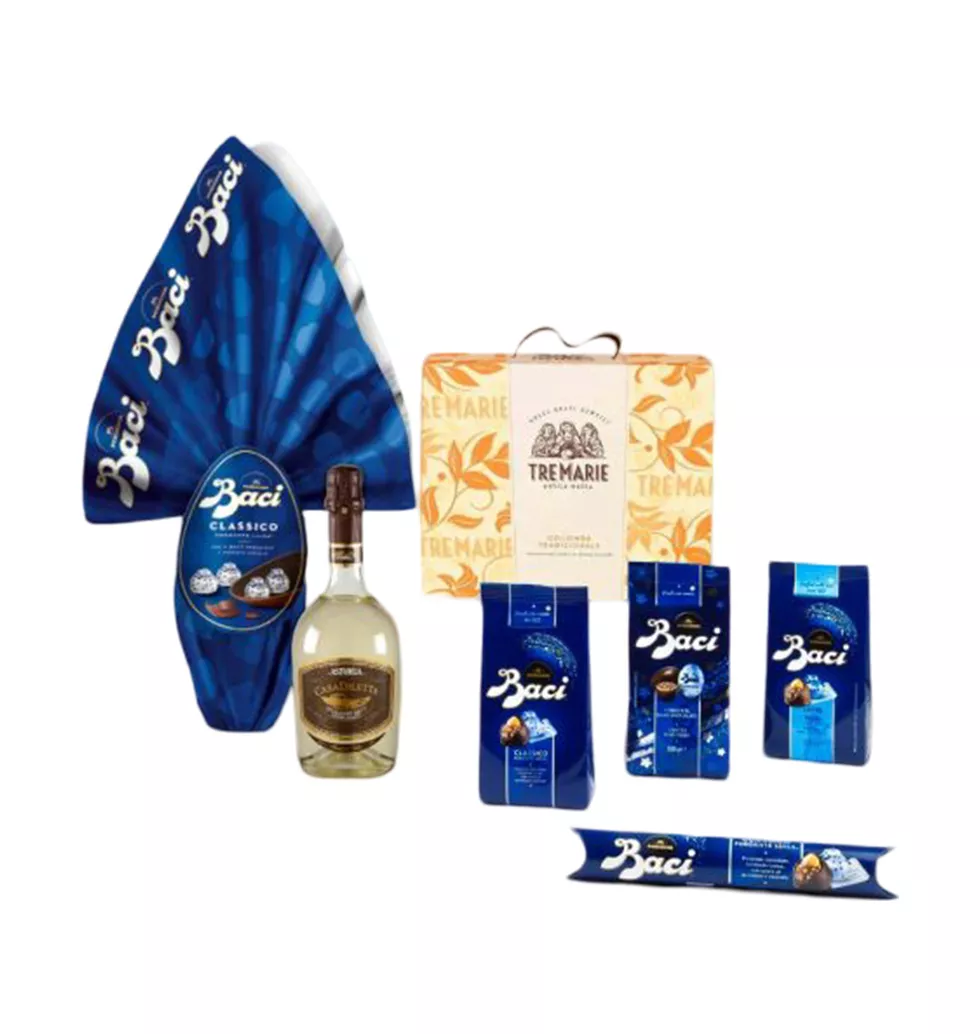 Easter Delight Box with Colomba and Wine