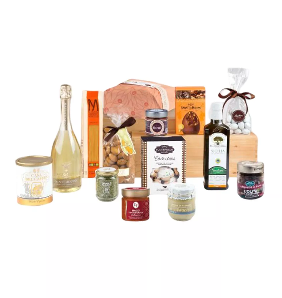 Luxurious Box with Coffee and Wine