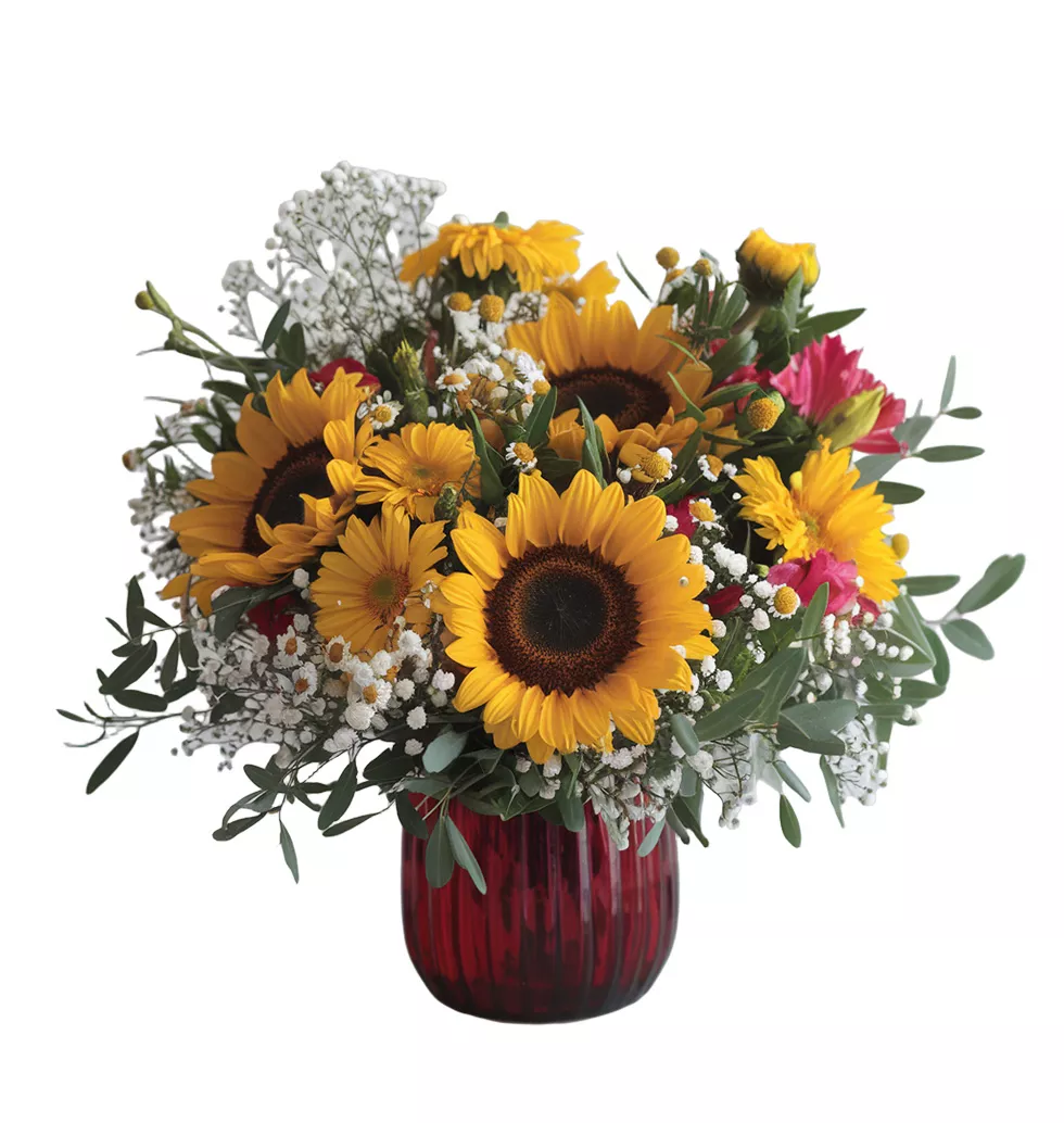 Radiant Yellow Blooms Arrangement