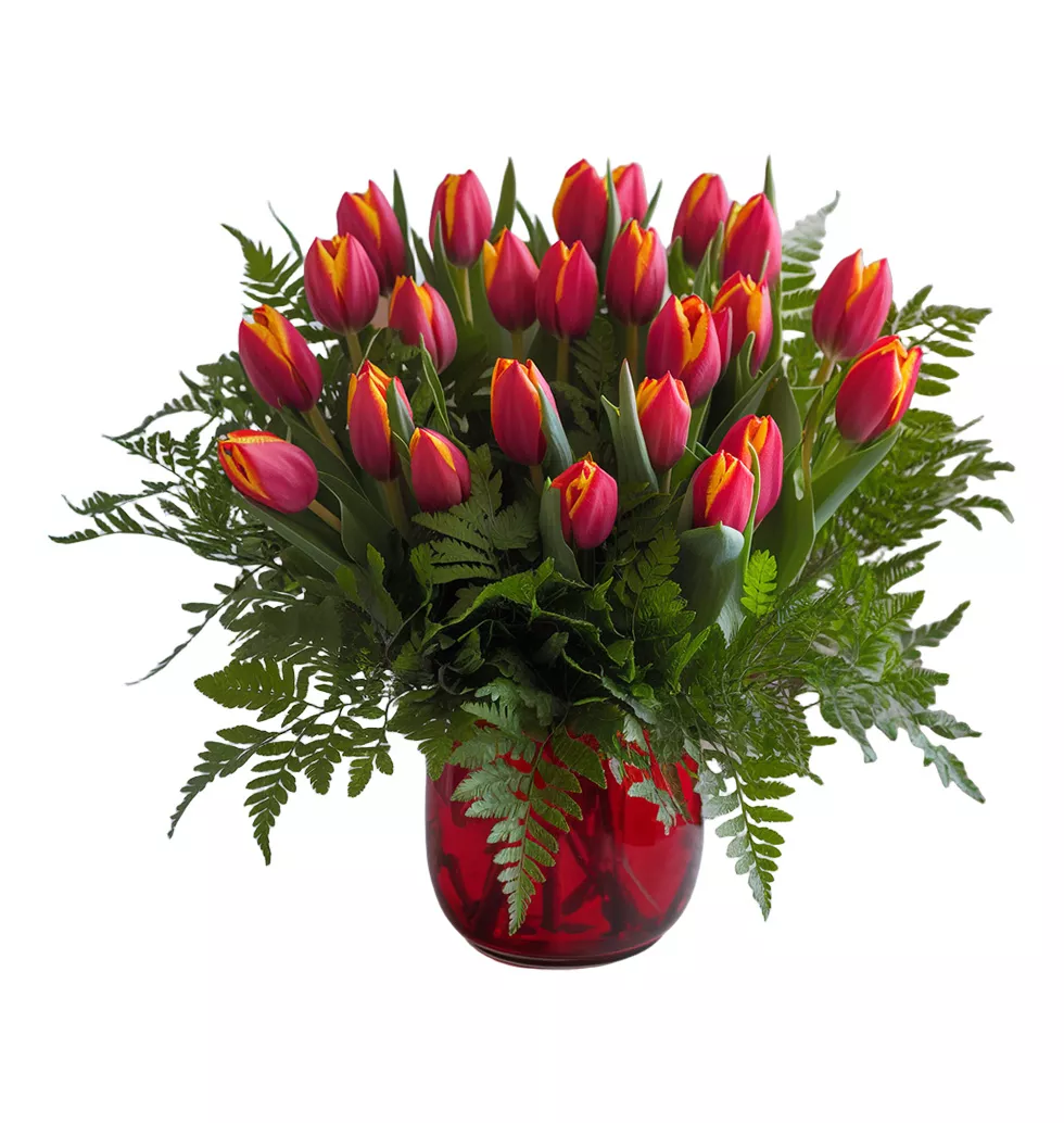 Vibrant Tulips Charm