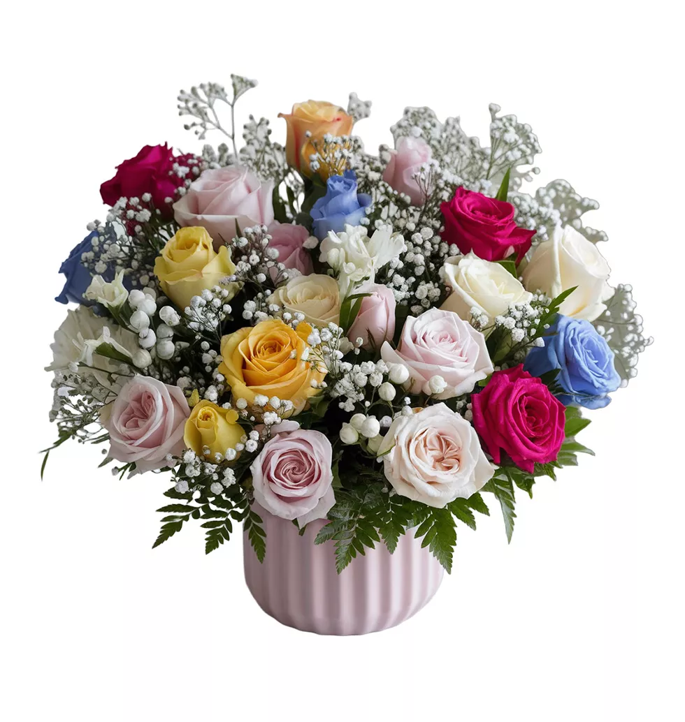 Radiant Mixed Roses Medley