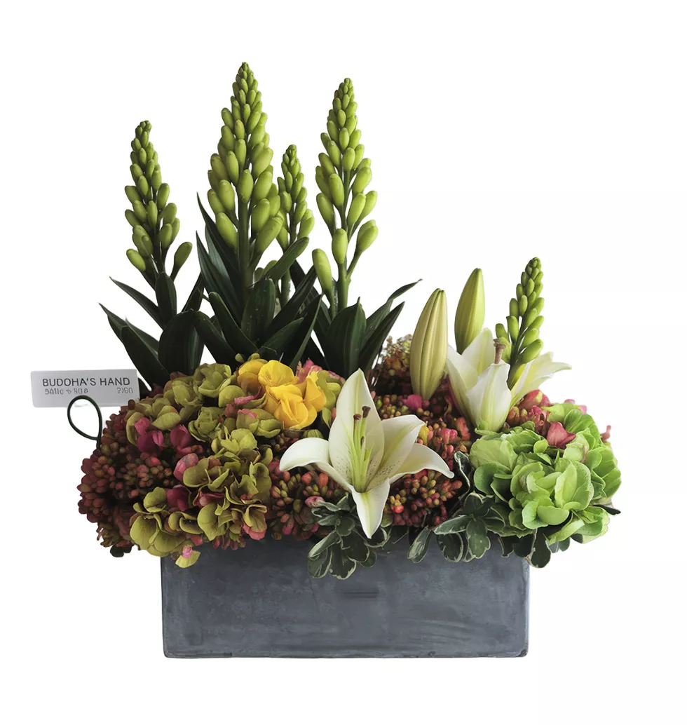 Cheerful Seasonal Flowers Centerpiece
