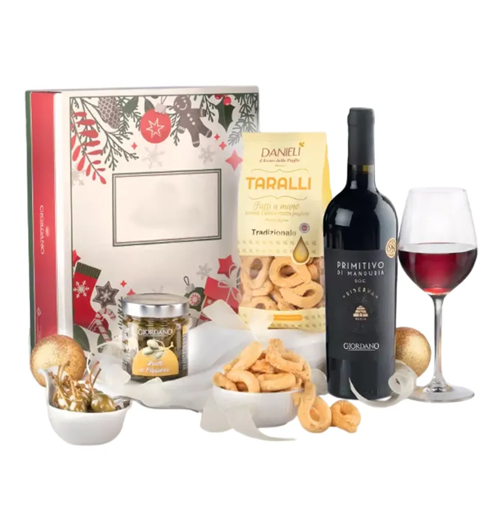 Elegant Apulian Wine Delight Box
