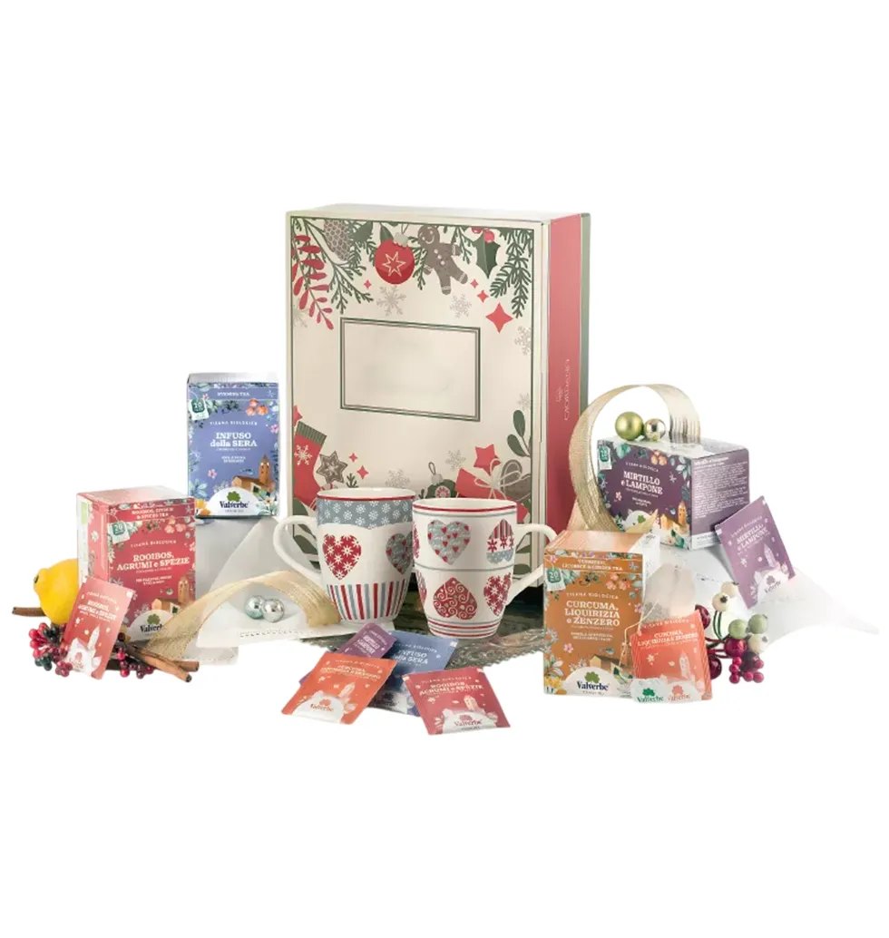 Refreshing Herbal Wellness Tea Basket