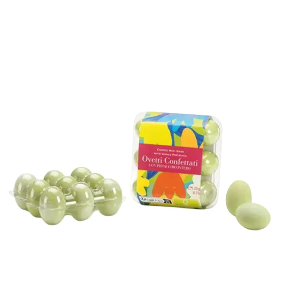 Charming Sugar-Covered Pistachio Egg Treats