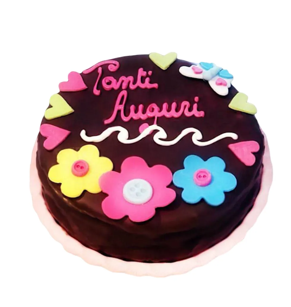 Festive Chocolate Custard Cake