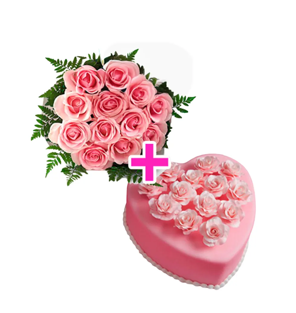 Romantic Rose Cake Surprise